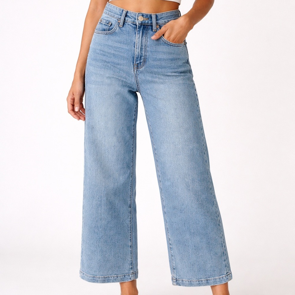 Joes High-Rise Wide Leg Women's Jeans - Light Blue